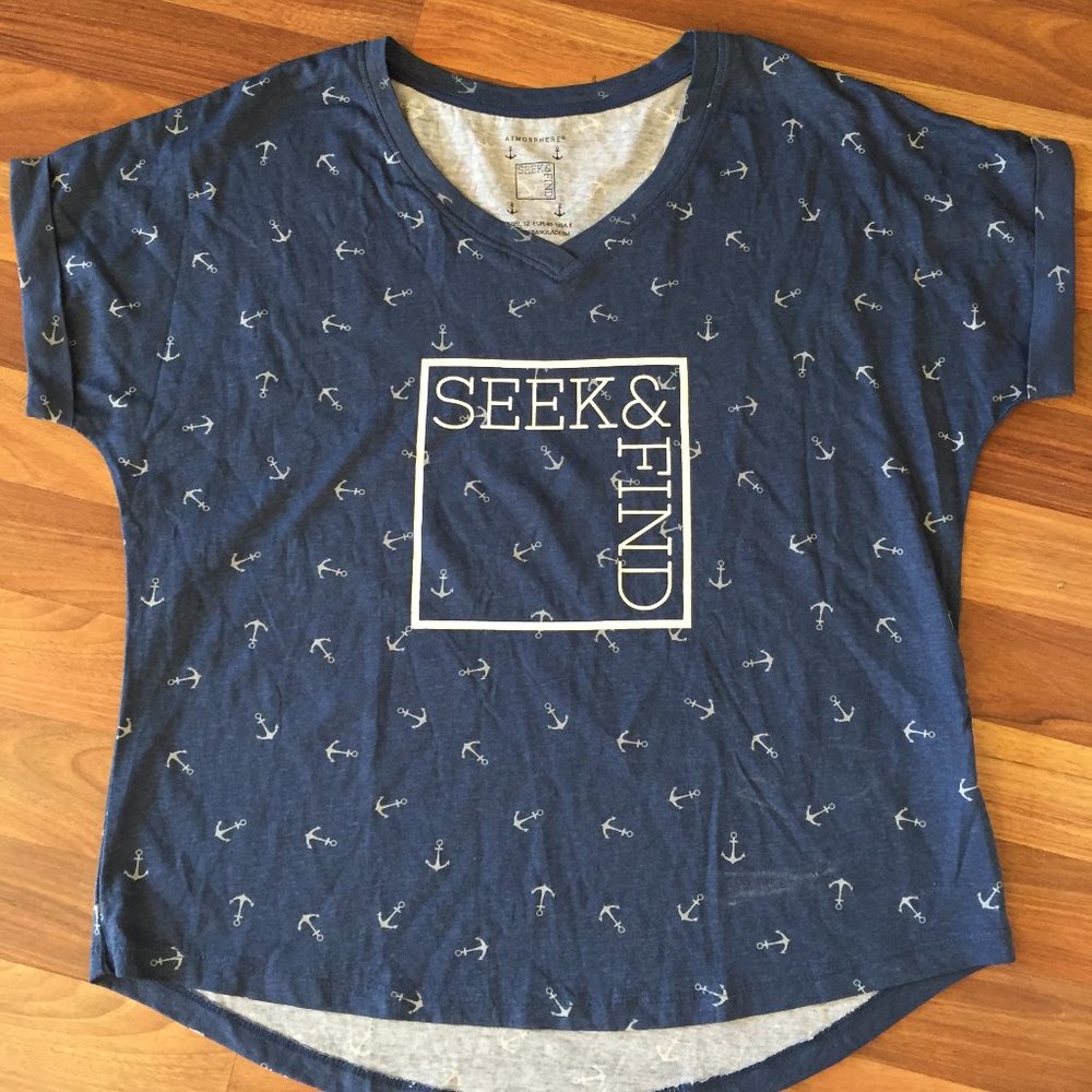 Atmosphere  navy blue t-shirt